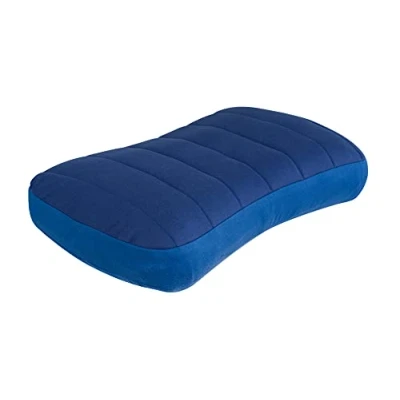 Image of Sea to Summit Aeros Premium Lumbar Pillow Inflatable Lower Back Support 50D Polyester Fabric Compact Travel Case For Work, &amp; Driving Navy Blue 110g