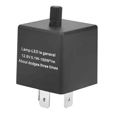 Image of 12.8V CF13 JL 02 3 Pin Adjustable LED Flasher Flash Relay for Turn Signal Light Hyper Fix