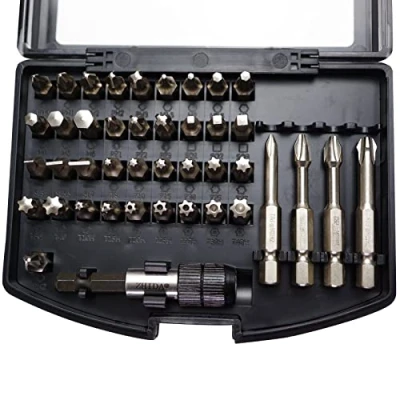 Image of ZHIDA 42 PC Screwdriver Insert Bits Set Security Torx bit Hex Phillips Robertson 1