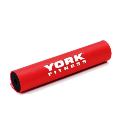Image of York Fitness Standard 1 Inch Barbell Pad Red