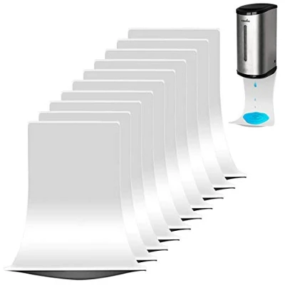 Image of Drip Tray for Automatic Hand Sanitizer Dispenser, Wall Mount Tray, Spray Alcohol Catch Foam Soap Dispenser Catcher, Easy to Clean (White,10pcs)