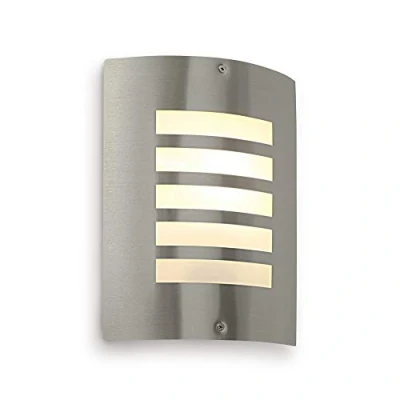 Image of Bianco Outdoor Wall Light Curved Outside Lights Mains Powered IP44 Weatherproof E27 LED Compatible