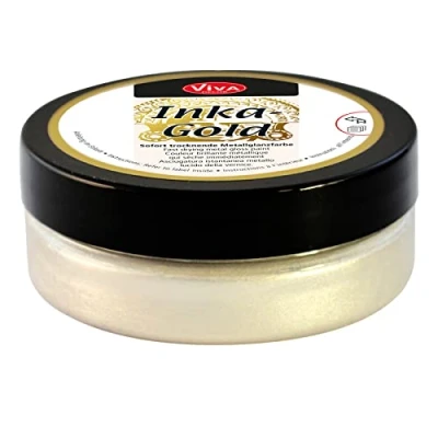 Image of Viva Decor Old Silver Inka Gold, Acrylic, Multicolour, 50 g (Pack of 1)