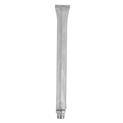 Image of Bazooka Screen 304 Stainless Steel Homemade Beer Brew Hop Filter Kettle Strainer Tool with NPT 1/2 Fitting(12&quot;)