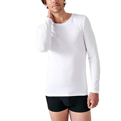 Image of Damart Men&#039;s Tee Shirt Manches Longues Themal Top, White (Blanc 38767 01010 ), X Large