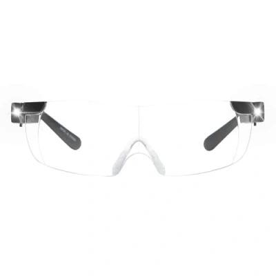 Image of OKH Rechargeable Magnifying Glasses with LED Light,Hands Free 200% Magnifier Lighted Eyeglasses for Hobbies,Reading,Sewing,Close Work
