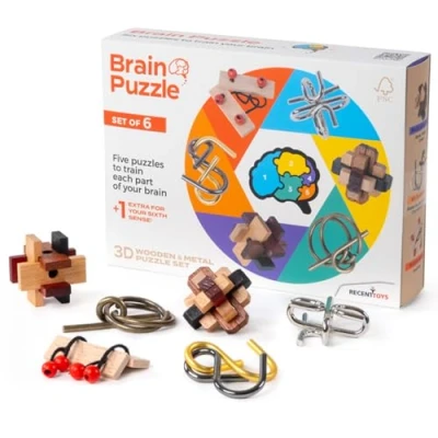 Image of Recent Toys RT5144 Brain Puzzle Set of 6