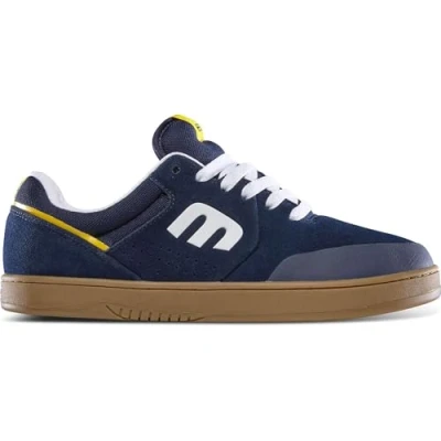 Image of Etnies Marana Iconic Pro Skate, Reinforced Michelin Cup Sole, Everyday Sneakers, 3 Times More Durable, Toughness Has Even Strengthened, Navy Gum Yellow, 7 UK