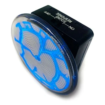 Image of Mini Pocket Plasma Disk Sensor Lighting Plate Home Disco Party Decor (blue)