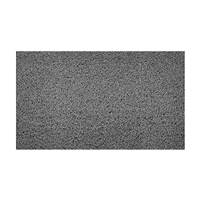 Image of Nicoman Embossed Spaghetti Door Mat Dirt Trapper Jet Washable Doormat 70x43cm (Grey, PLAIN) Use Indoor or Sheltered Outdoor