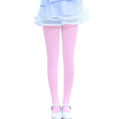 Image of Kids Fashion Girls Microfiber Semi Opaque Tights 40 Denier(8 10 Years (134cm), Pink)