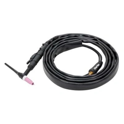 Image of TIG Torch Assembly Kit for MIG150 Multi, 4m Cable, Long and Short Heads, Ceramic Shrouds Needle Clamp Bodies