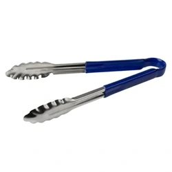 Image of Hygiplas Colour Coded Blue Serving Tongs 300mm