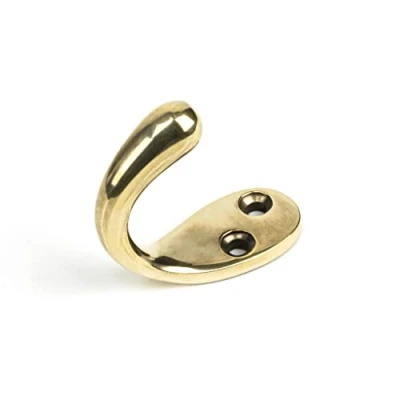 Image of From The Anvil 46303 Aged Brass Celtic Single Robe Hook