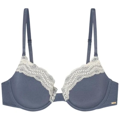 Image of Women&#039;secret Women&#039;s Sujetador Acolchado Cotton Collection 2 Bra, Azul Claro, 95B