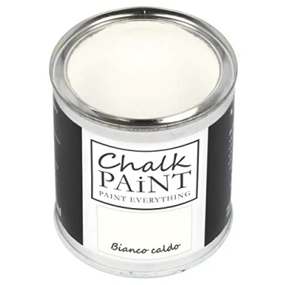 Image of Chalk Paint Everything® Bianco Caldo (Warm White) 250 ml Water Based for Shabby Chic Furniture, Décor, and Upcycling Projects Non Toxic, Easy to Apply
