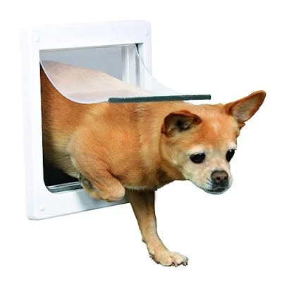Image of Trixie 2 Way Dog Flap, 25 x 29 cm, White