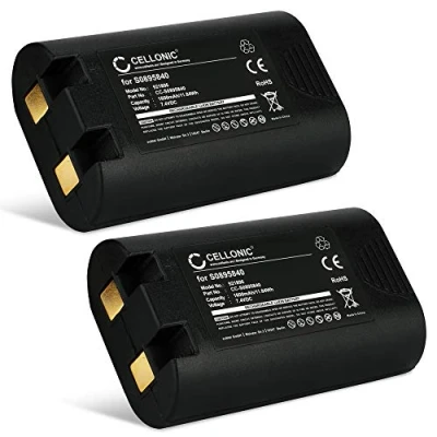 Image of CELLONIC 2x Battery Replacement for DYMO LabelManager 360D, 420P, Rhino 4200, 5200, LM360D, LM420P, 3M PL200 S0895840,W002856 Mobile Photo Printer/Label Maker 1600mAh