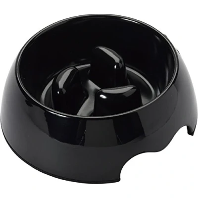 Image of Petface Anti Gulping Dog Bowl, 200 ml, Small, Black