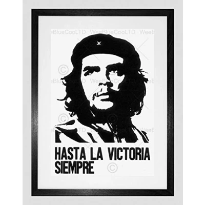 Image of Wee Blue Coo Cuba Che Guevara Icon Revolution Victory Framed Wall Art Print