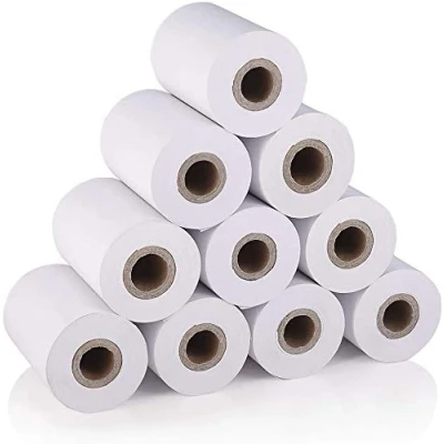 Image of Thermal Paper，2 1/4 x 16.4ft Receipt Paper, Paper Roll for Mobile 58mm 30mm Mini POS Printer Cash Register 10 Rolls Case