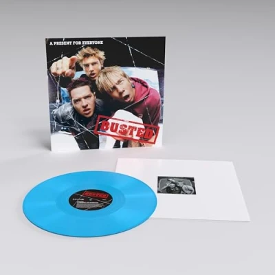 Image of Busted A Present For Everyone Blue vinyl 2024 UK LP INTGDS002LP