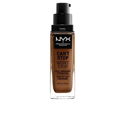 Image of NYX Professional Makeup Can&#039;t Stop Won&#039;t Full Coverage Foundation, Long Lasting, Waterproof, Vegan Formula, Matte Finish, Shade: Cappuccino