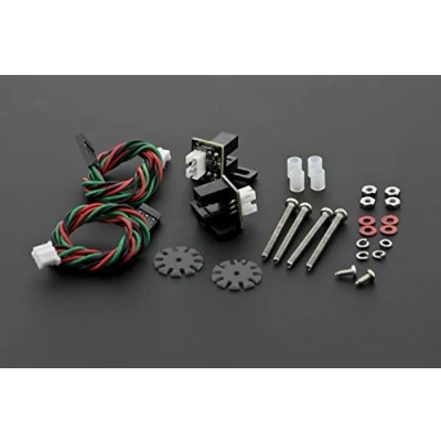 Image of Wheel Encoders For Arduino TT Motor/Best Fit With Micro DC Geared Motor.It Includes Encoders, Plastic Tube, Paper Mediated Gasket Etc