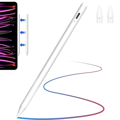 Image of TECHGEAR Stylus Pen for iPad 2018 2023,iPad Pencil with Palm Rejection/Tilt Sensitivity/Magnetic Attach 6/7/8/9th Gen Pro 12.9/11&#039;&#039; Air 3/4/5th Mini 5/6th