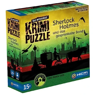 Image of HCM Kinzel 55173 Sherlock Holmes The Mysterious Includes Crime Story, Puzzle 1000 Pieces, Multi Coloured