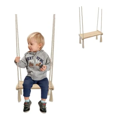 Image of MAMOI® Wooden Baby Swing Board for Home Indoor 100% Eco Made in the EU