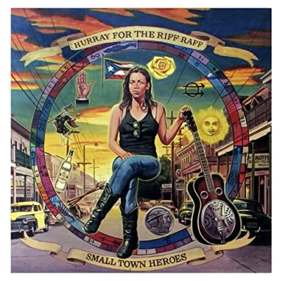 Image of Hurray For The Riff Raff Small Town Heroes Purple vinyl 2014 UK LP ATO0212LPX