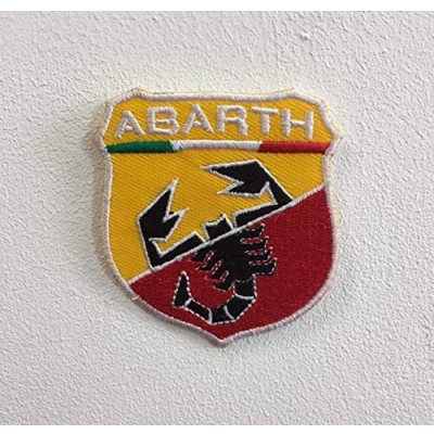 Image of Abarth Racing Cars Art Badge Iron or Sew on Embroidered Patch