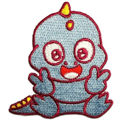 Image of Baby Dragon Iron on Patches Adhesive Emblem Stickers Appliques, Size: 2.36 x inches