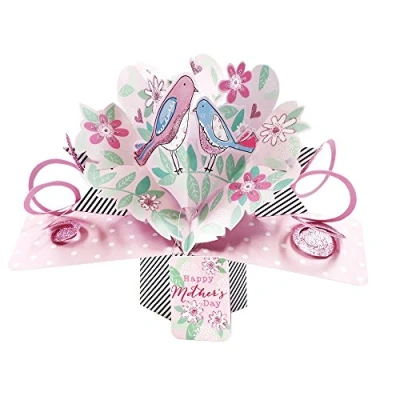 Image of Happy Mother&#039;s Day Birds Pop Up Greeting Card Second Nature 3D Cards
