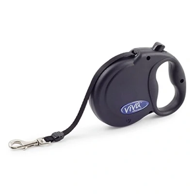 Image of Ancol Viva Retractable 5m Tape Lead Black M