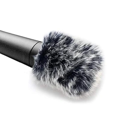 Image of YOUSHARES Microphone Furry Windscreen Windjammer for SM57 Customized Pop Filter Windshield Wind Jammer Compatible with SM 57 Cardioid Dynamic Instrument