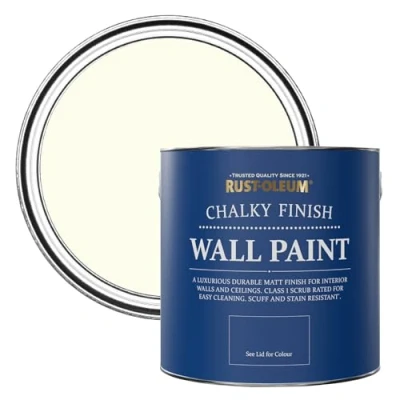 Image of Rust Oleum Off White Matt Emulsion Wall Paint Antique 2.5L