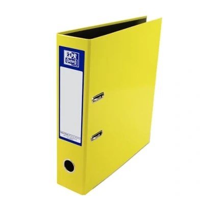 Image of Oxford Premium A4 Lever Arch File, Yellow Single Folder, Heavy Duty