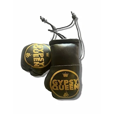 Image of Gypsy Queen mini boxing gloves, for ladies that like Tyson Fury the King