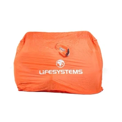 Image of Lifesystems Emergency Mountain Storm Survival Shelter for Hiking and Mountaineering Two Person, Orange