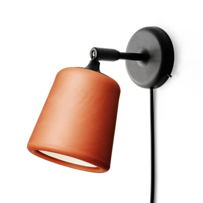 Image of New Works Material Originals wall lamp, terracotta