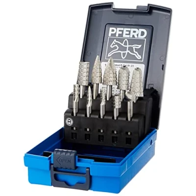Image of PFERD HSS Burr Set, 10 Pieces, Tooth 3, Shank Diameter 6 mm, 22900813 for Cutting Steel, Cast Steel and Iron