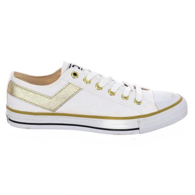 Image of Pony Mens Urban style Shooter sneaker with breathable fabric 131T44 man White Textile Size EU 40