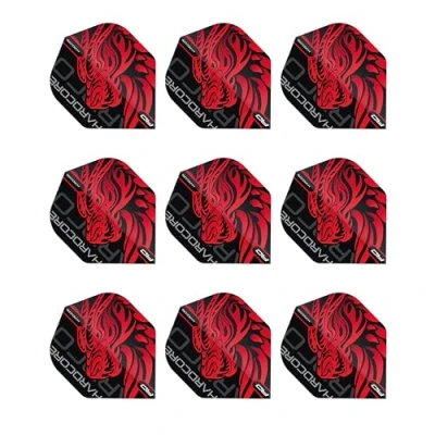 Image of RED Dragon Hardcore Jonny Clayton Dart Flights 3 sets Per Pack (9 in total)