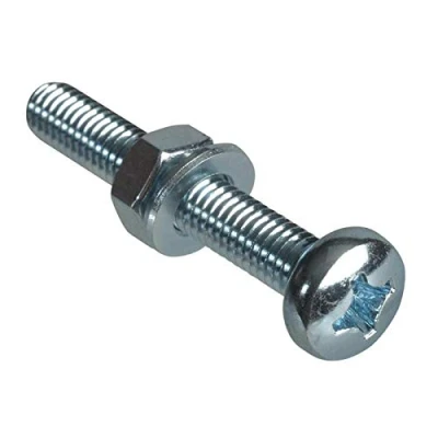 Image of ForgePack Machine Screws w/Nuts &amp; Washers M6 x 40mm Zinc Plated Pack 4