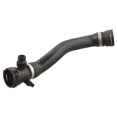 Image of 17127601855, 17127646155 Radiator Hose FEBI BILSTEIN 103450 Upper Right EPDM (ethylene propylene diene Monomer (M class) rubber) with quick couplers