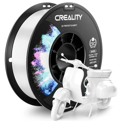 Image of CREALITY PETG Filament 1.75mm 3D Printer Filament, 1kg (2.2lb) Neatly Wound Spool, Dimensional Accuracy ±0.03mm, Excellent Toughness, Fits for Most FDM Printers, White