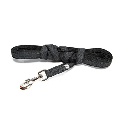 Image of Color &amp; Gray Super Grip Leash with Handle, 14 mm x 10 m, Black