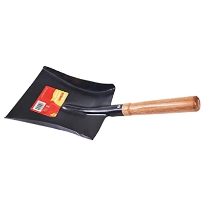 Image of Amtech U1310 Metal Coal Hand Shovel with Wooden Handle for Scooping and Ashes